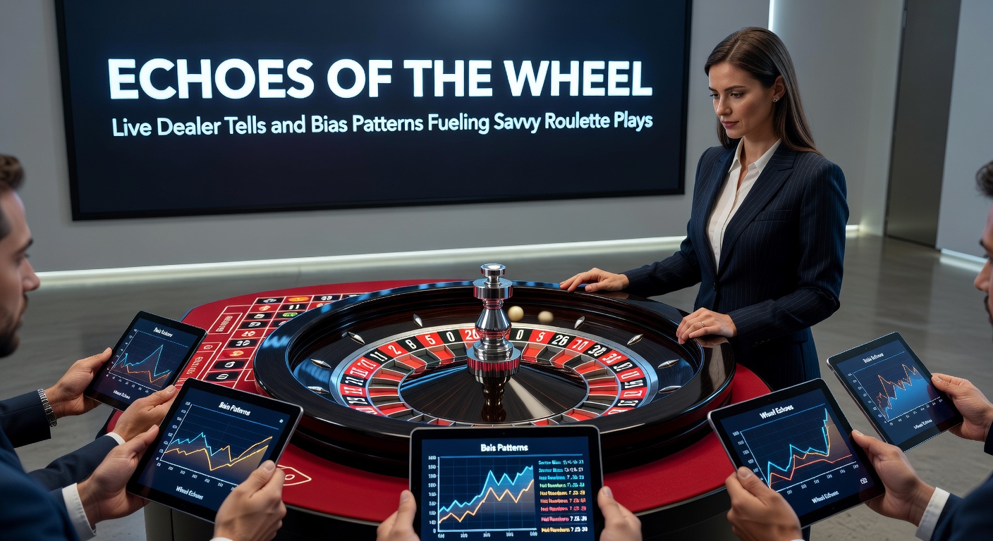 Close-up of a roulette wheel showing biased wear patterns on pockets, with a dealer's hand launching the ball
