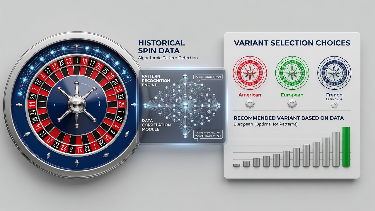 Detailed view of roulette wheel bias analysis with spin frequency heatmaps and variant comparison charts